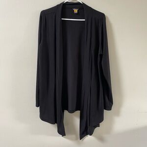 Eddie Bauer Black Women's Open Cardigan size Large
